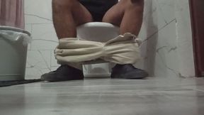 To the bathroom after eating