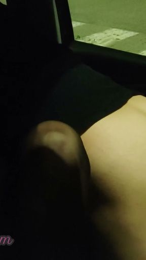 Dogging my wife in public car parking jerks off and fucks an voyeur - MissCreamy   Clip 1