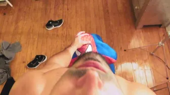 Superhero Daddy Teases His Tight Hole for Bareback Pounding