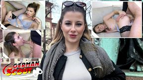 German scout picks up gamer girl Mia Minou for a casting fuck in Munich