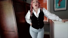 INEED2PEE Teacher Ami pissing her dress pants total humiliation!