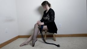 Putting On Blue Colored Pantyhose - Full Movie