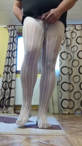 Feeling so Sexy in White Pantyhose
