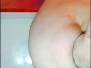 Quickly Fisting my sloppy blue arse to my first ever rosebud! - didn't know I could do that!