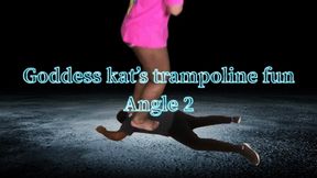 Goddess Kat’s trampoline fun(angle2)