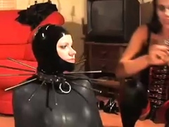 Amateur fetish BDSM action with redhead