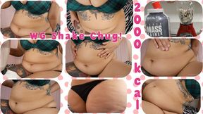 2000+ Calorie Weight Gain Shake Chug (Jiggly Belly Play n' Tease, Soft Moans, and Aftermath)