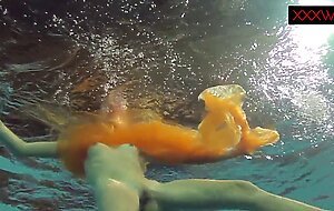 Very hot underwater show with Nastya