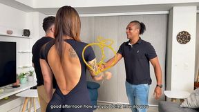 stepson dreamed of eating his stepmother’s ass together with his salsa teacher - anal, milf, threesome, bbc - part01