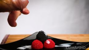 CFNM Handjob + Cum on Candy Berries! (cum on Food 3)