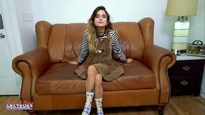 Hot Busty Coed Pamela Morrison Gypsy Rubs Her Twat And Sucks A Cock!