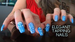 Elegant Tapping Nails: A Symphony of Sensual Mature Finger Fetish ft MiLF OctoGoddess, Long Blue Fingernails, Ignore Fetish 720