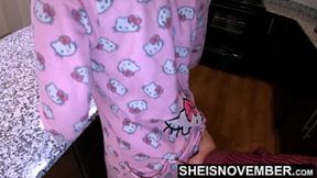 HD Taboo Sex With My Stepdaughter While My Wife Is Working, Young Ebony Girl Sheisnovember StepFather Unbuttoning Her Jammies To Fuck Doggystyle, Grabbing Her Young Bubble Butt, Commanding Her To Crawl Fucking Hardcore Standing on Msnovember