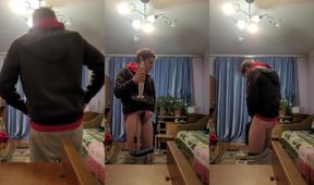 80's lamp anal jerk off challenge caught while gay big cock surprise fuck