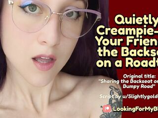 Quietly Creampie-ing Your Ally In the Backseat on a Roadtrip [Tomboy] [Public Sex]