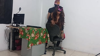 Making merit to improve grades!! Mature student seduces her teacher while grading exams and they have sex