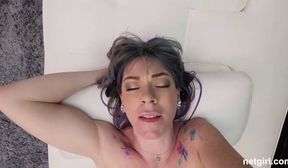 tattooed brunette mercys casting audition