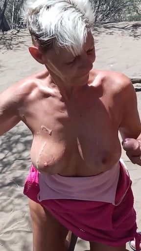 Iconic moment from &quot;CoraBitch in the dunes of Maspalomas in Gran Canaria&quot;