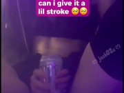 femboy cum countdown with monster can