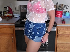 Emo teen Becka solo webcam masturbation