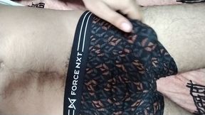 Teen boy doing masterbating at his store room