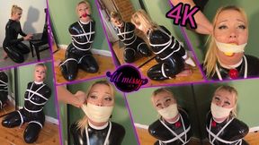 Lil Missy UK in Latex Spy Gets Caught Tied And Gagged 4K
