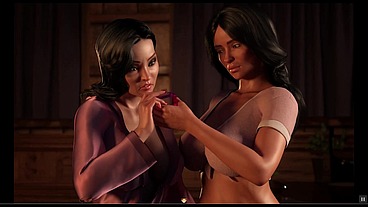 Treasure of Nadia [PornPlay Hentai game] Ep.60 crazy threesome with a latina and an asian MILF