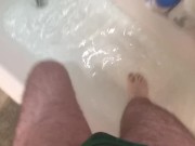 Christmas panty pee