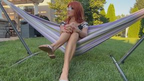 Milf In Hammock Aldo Sandals Dangle, Scrunchies, And Slaps.