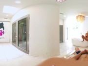VR Bangers - [360°VR] Blonde Alix Lynx cought by boyfriend masturbating