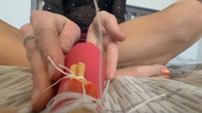 Upskirt peaking ex boyfriend gets shrunk by Giantess and tied to dildo and gets lost inside then fuck endo camera