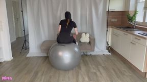 Bouncing and Deflating my soft old Exercise Ball