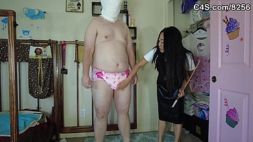 Dollmaker turns guy into a diapered pink doll by diaperperv