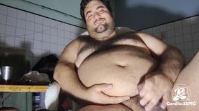 Pig Man Full of Fat and Cum