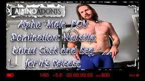 Alpha Male POV Domination: Worship Uncut Cock And Beg For It's Release - Albino Adonis - 1080P