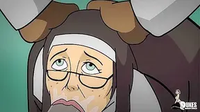 Ebony Stallion Claims Willing Milf Nun in Steamy Hentai Encounter