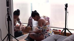 bastidores de uma gravacao porno com a rabuda mais gostosa do brasil - vitoria beatriz - capoeira