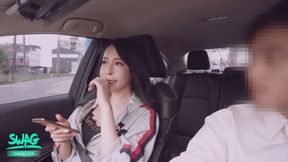 Busty Asian Pays for Uber with Hardcore Fuck