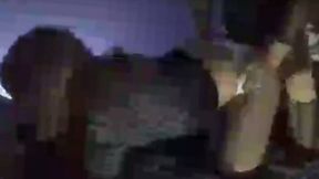 Transvestite playing hot