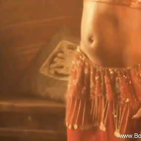 Belly Dancing With a Brunette Babe