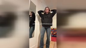 TikTok Live Nightmare - 18yo's Pussy in Gloryhole Accident!