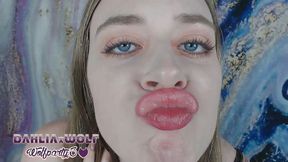 Kissing you with big pouty lips pov