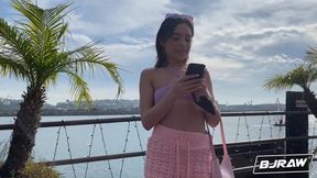 BJRAW Painting Aria Valencia's pretty face with cum