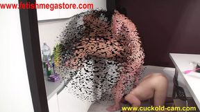 Cuckolded Husband Watches Helplessly as His Wife Gets Fucked