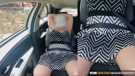 20 minutes Clit rubbing while car driving leads this  horny Milf to multiple Orgasm