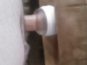 Automatic pocket pussy makes me cum