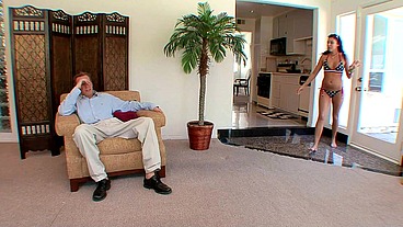 Ivy Winters Swallows Mark Wood's Big Cock Load