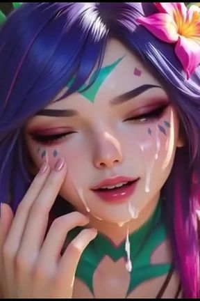 Horny Neeko in the Forest Bikini and Facial Cum