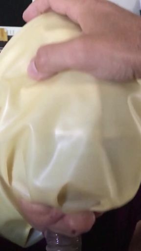 Latex Blowjob with Condom