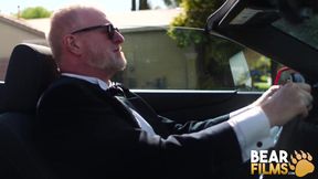 Bearfilms - Silver bear Rusty Mcmann jerks off solo and cums